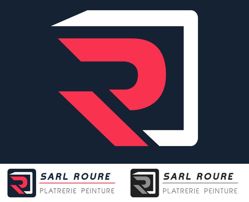 Déclinaison du logo SARL ROURE, création agence Pomme de Com'