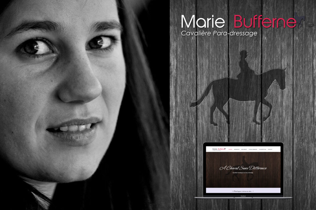Création du site internet de Marie Bufferne Cavalière Handisport