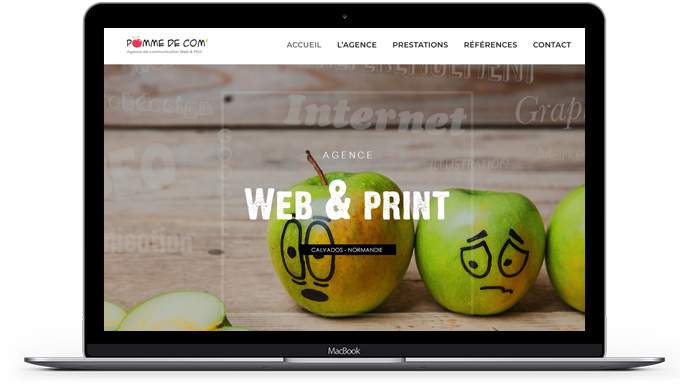 Création de sites internet Caen - Site Web Agence Pomme de Com'