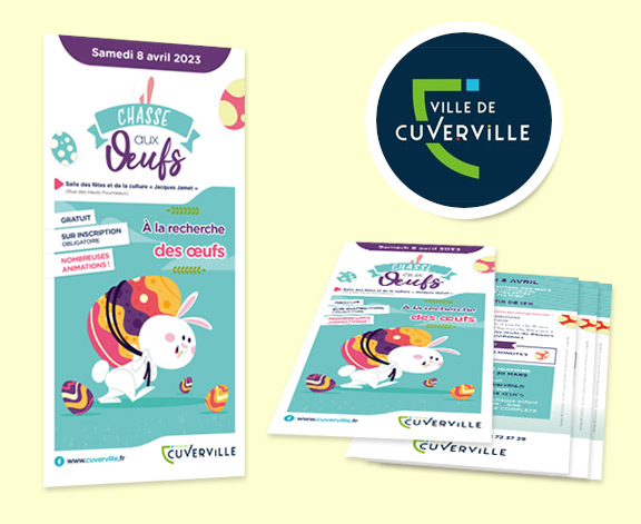 flyer chasse aux œufs Cuverville 14
